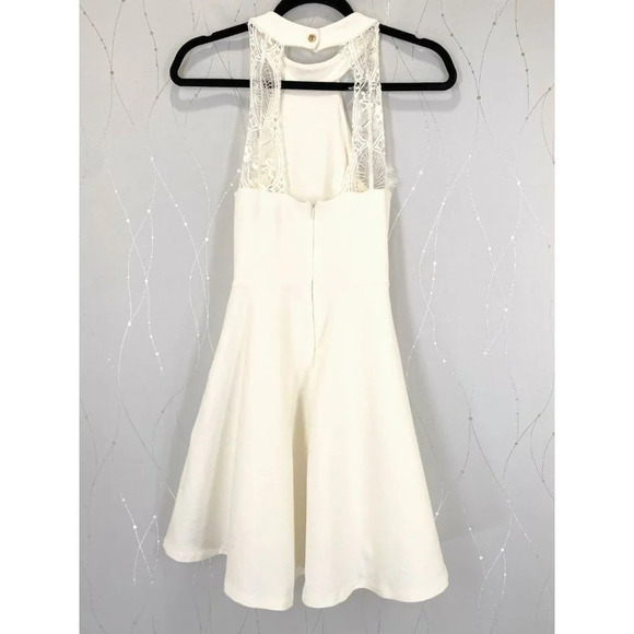 Lulu's Chic Antique White Lace Back Skater Dress $60 - Picture 11 of 16